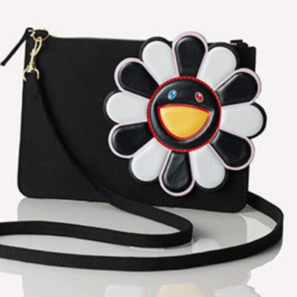 2016 Limited Takashi Murakami x Shu Uemura Collaboration Flower Bag Pouchette